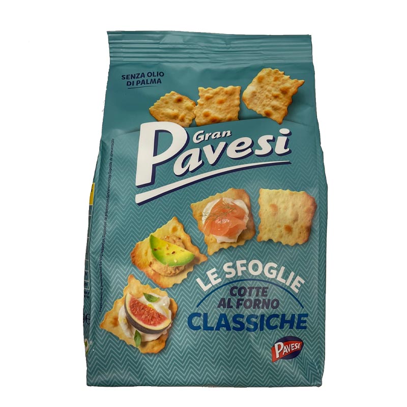 GRAN PAVESI Crackers le sfoglie classiche 義大利蘇打餅-橄欖油風味 180g/bag